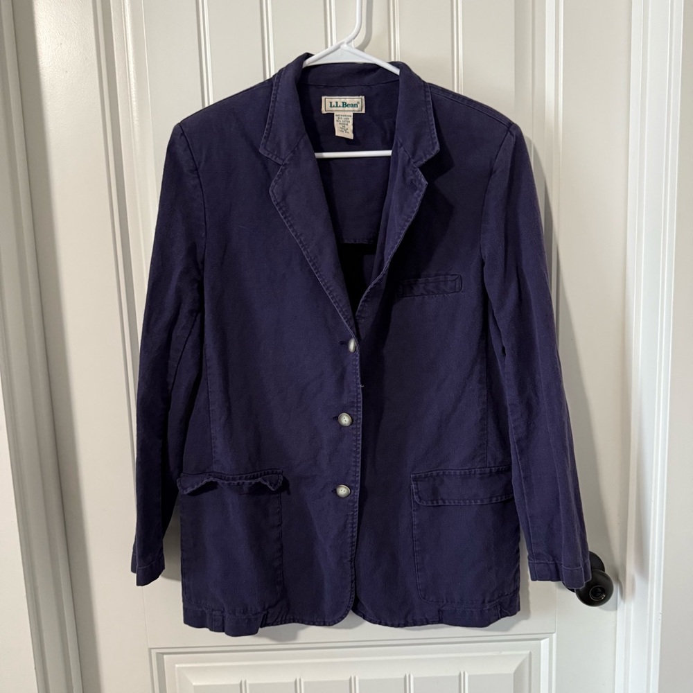 L.L. Bean Vintage Linen/Cotton Blazer